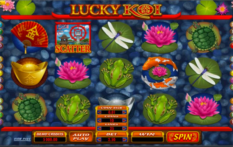 Lucky Koi slot game Mega888 — RTP 96.9% tema ikan koi